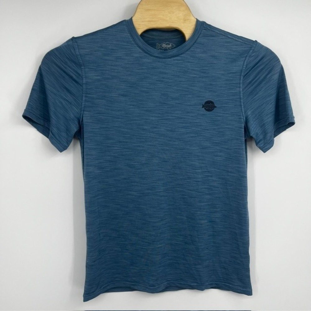 Marsh Wear Men's Medium Blue Heather Performance Logo T-Shirt
